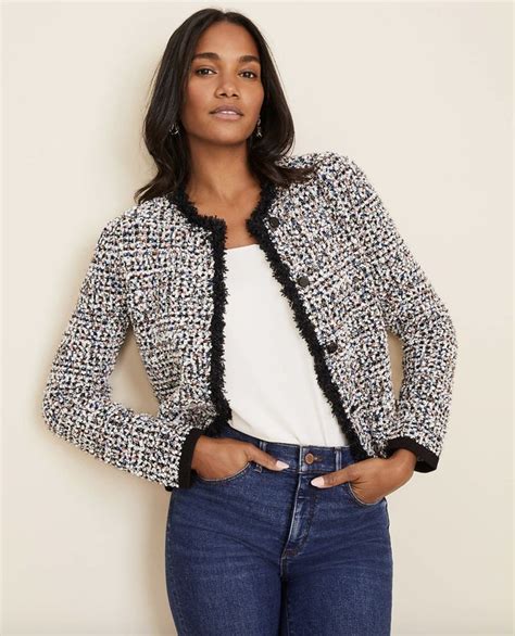 chanel style jacket fabric|chanel look alike jackets.